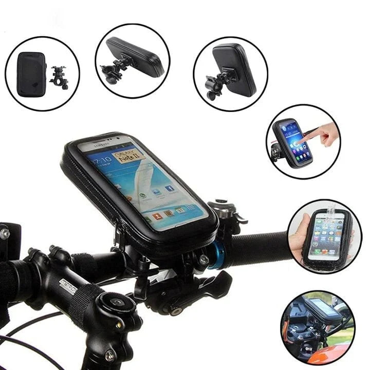 Bike Phone Mount Waterproof 15W Wireless Charging