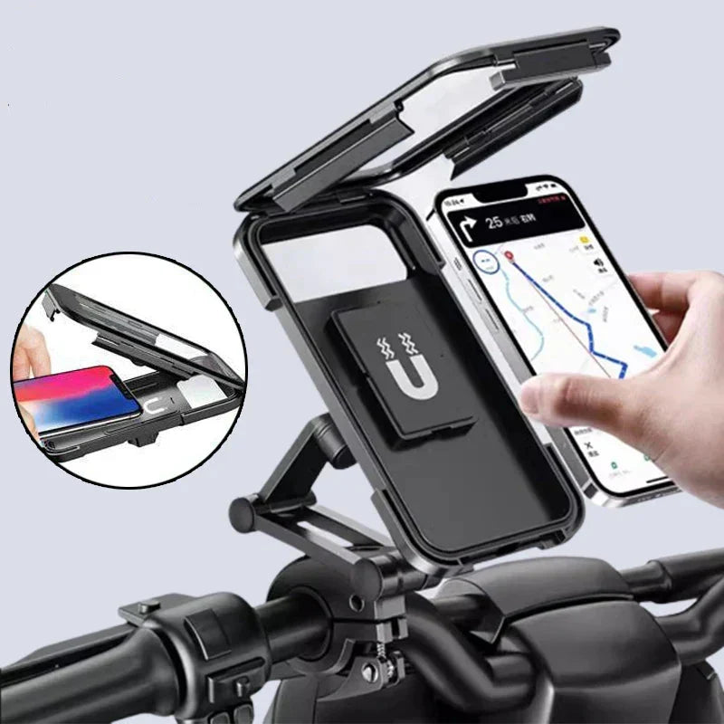 Bike Phone Mount Waterproof 15W Wireless Charging