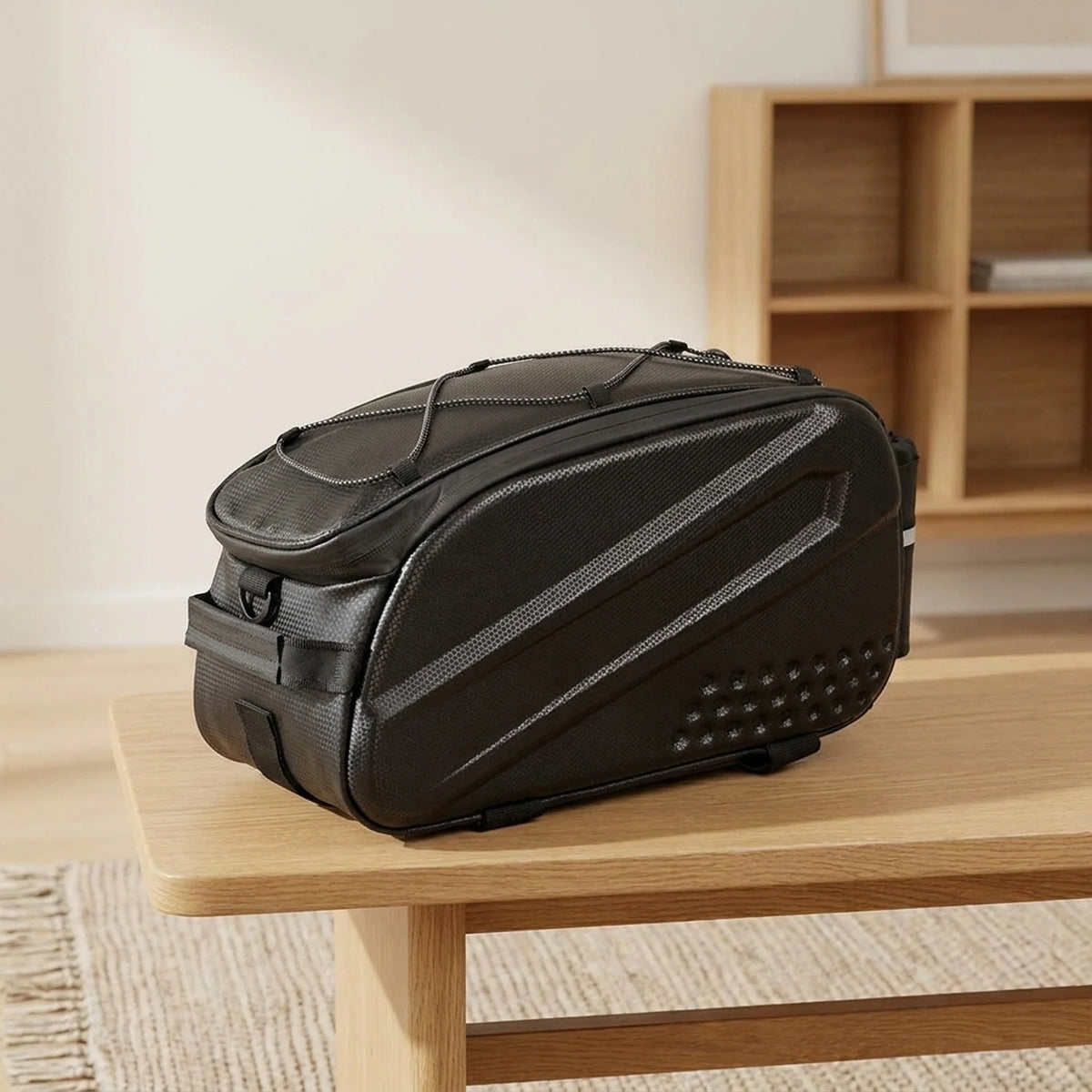 Bike Rack Bag Waterproof Expandable 10L Side Pocket