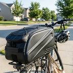Bike Rack Bag Waterproof Expandable 10L Side Pocket