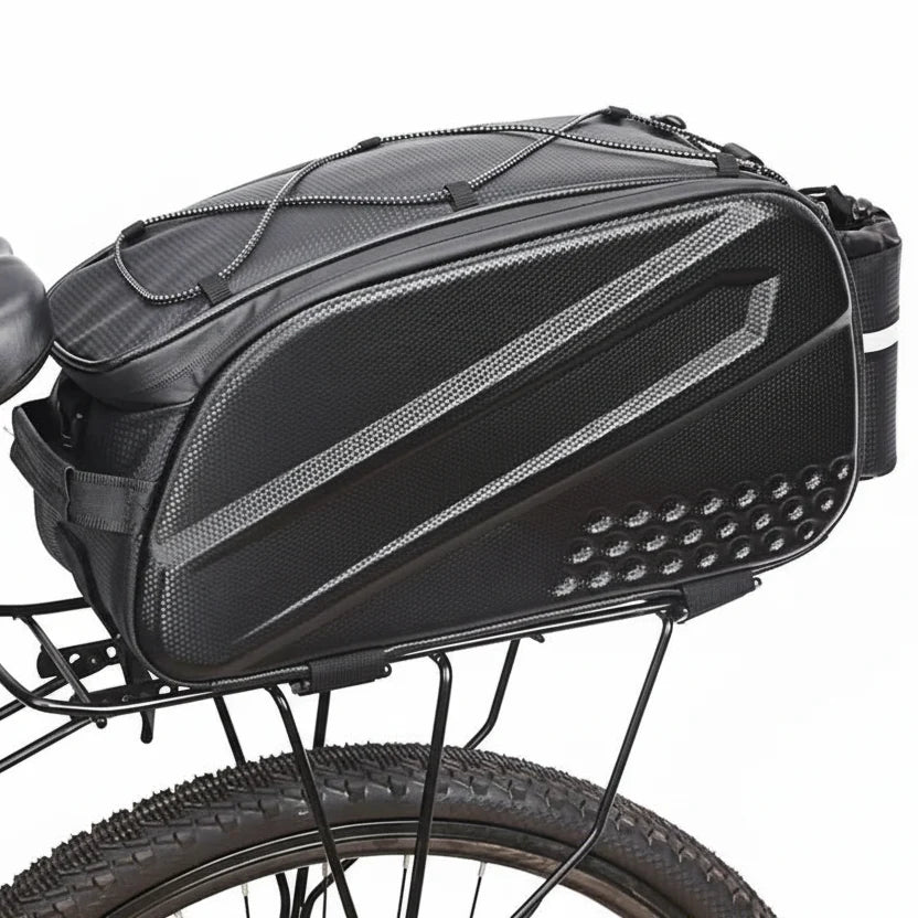 Bike Rack Bag Waterproof Expandable 10L Side Pocket