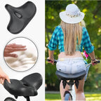 Bike Saddle Ergonomic Memory Foam Ventilated Dual Springs