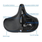 Bike Saddle Ergonomic Memory Foam Ventilated Dual Springs