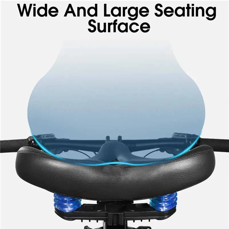Bike Saddle Ergonomic Memory Foam Ventilated Dual Springs