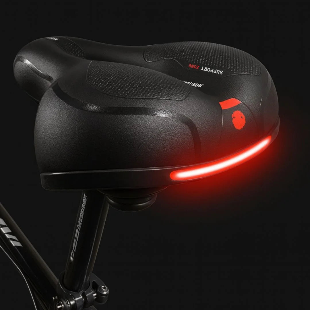 Bike Saddle Ergonomic Shock-Absorbing Rear Reflector