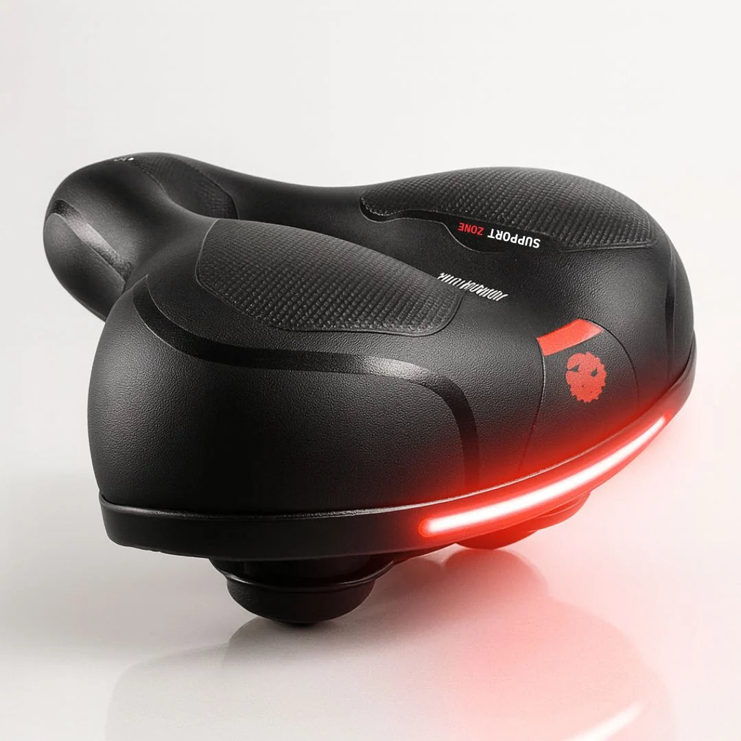 Bike Saddle Ergonomic Shock-Absorbing Rear Reflector