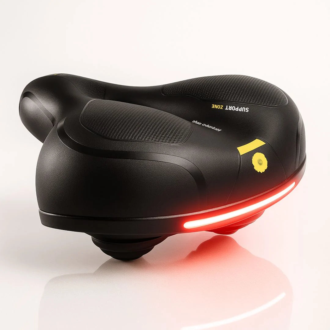 Bike Saddle Ergonomic Shock-Absorbing Rear Reflector