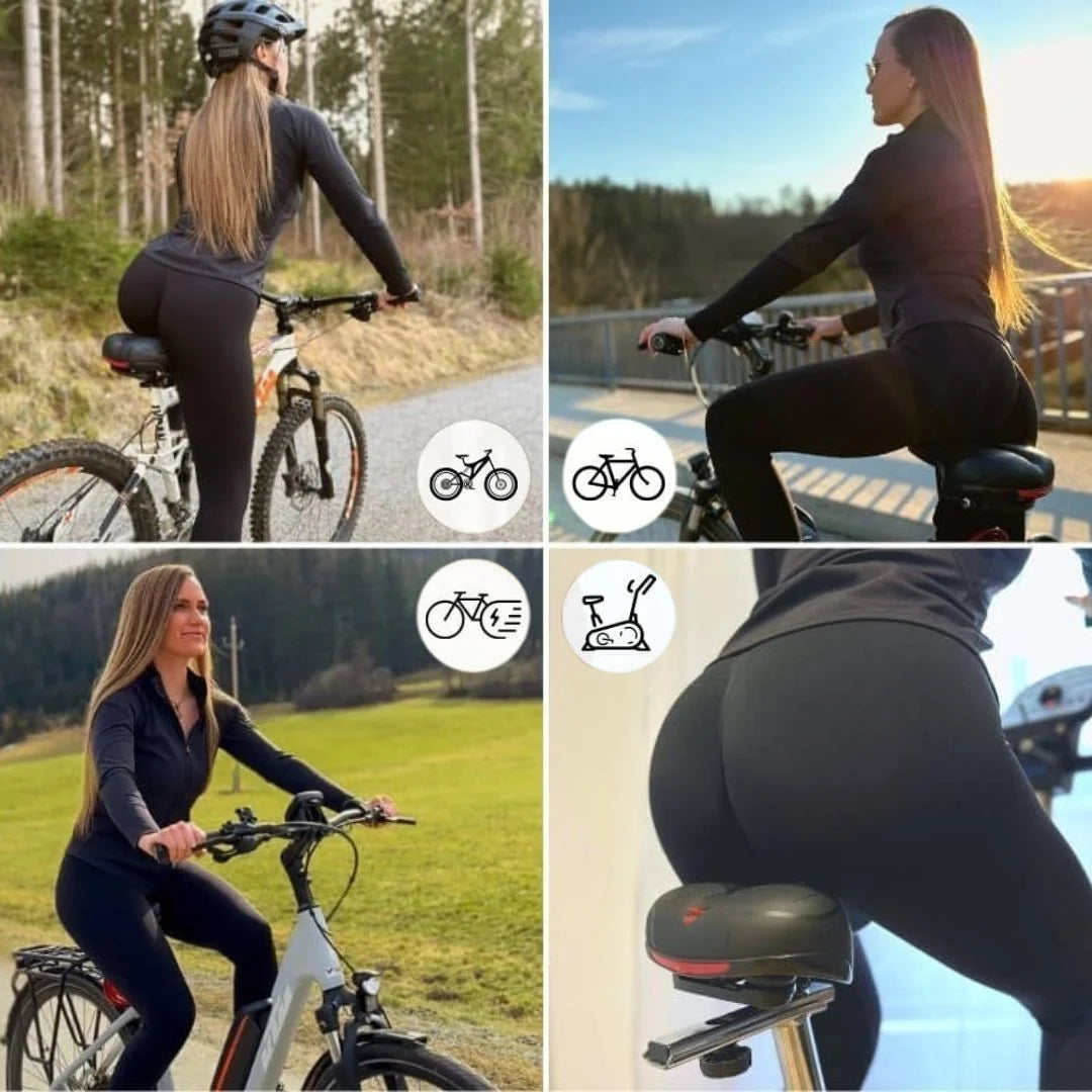 Bike Saddle Ergonomic Shock-Absorbing Rear Reflector