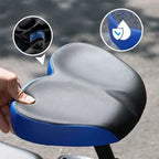 Bike Saddle Extra-Wide 10.2 Inch Twin-Rail Waterproof Cover