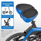 Bike Saddle Extra-Wide 10.2 Inch Twin-Rail Waterproof Cover