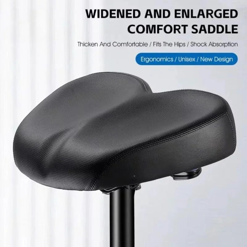 Bike Saddle Extra-Wide 10.2 Inch Twin-Rail Waterproof Cover
