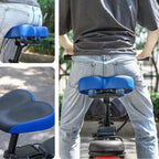 Bike Saddle Extra-Wide 10.2 Inch Twin-Rail Waterproof Cover