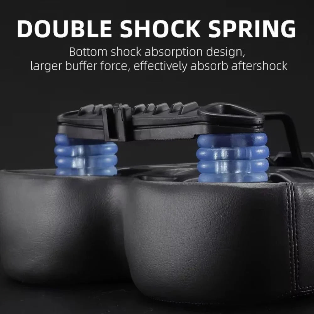 Bike Saddle Extra-Wide 10.2 Inch Twin-Rail Waterproof Cover