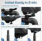Bike Seat Cushion Wide Memory Foam Gel Dual Springs