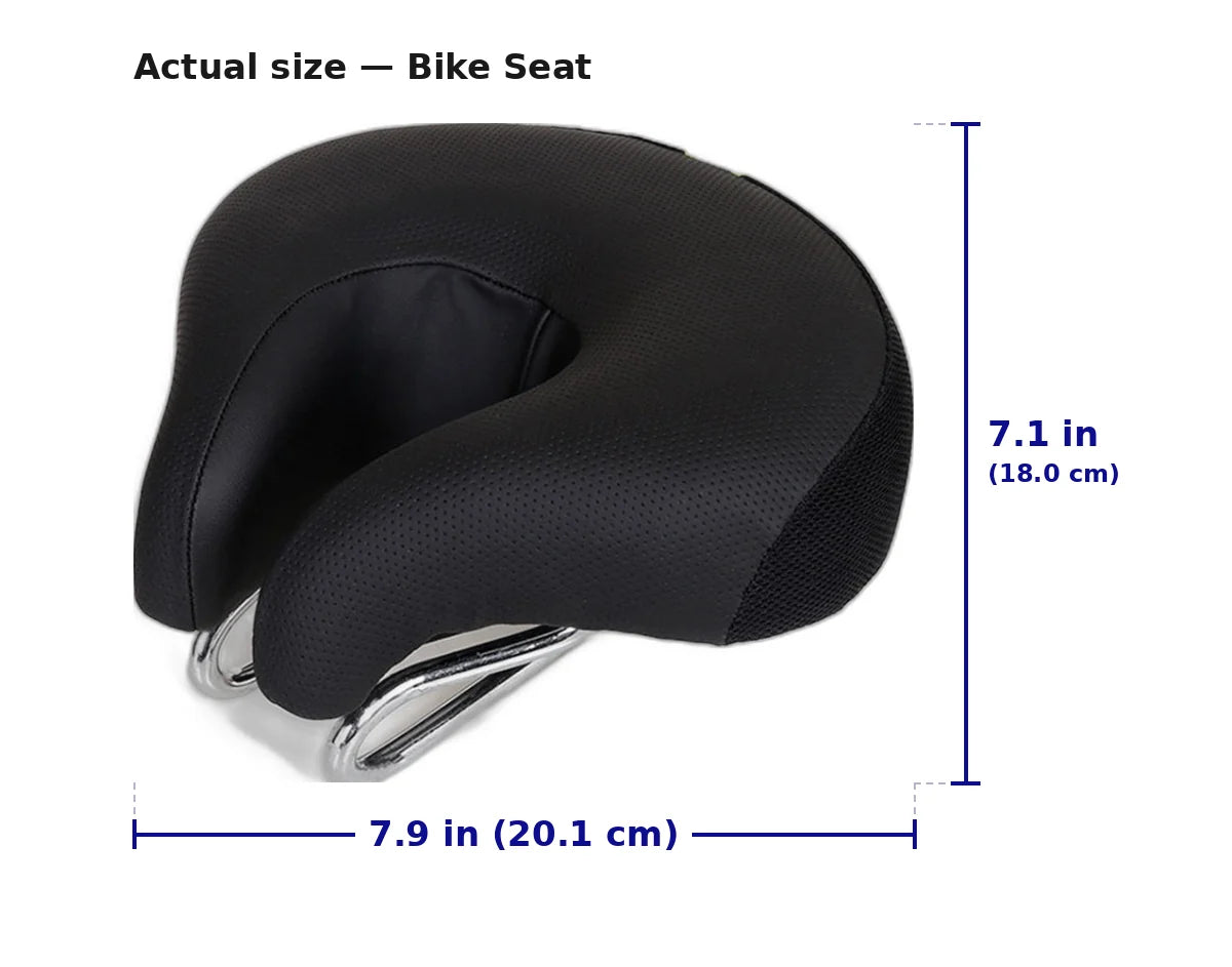 Bike Seat Noseless Ergonomic Thick Soft Padding