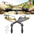 Bike Side Mirrors HD Flat Glass Foldable 360-Degree Rotation