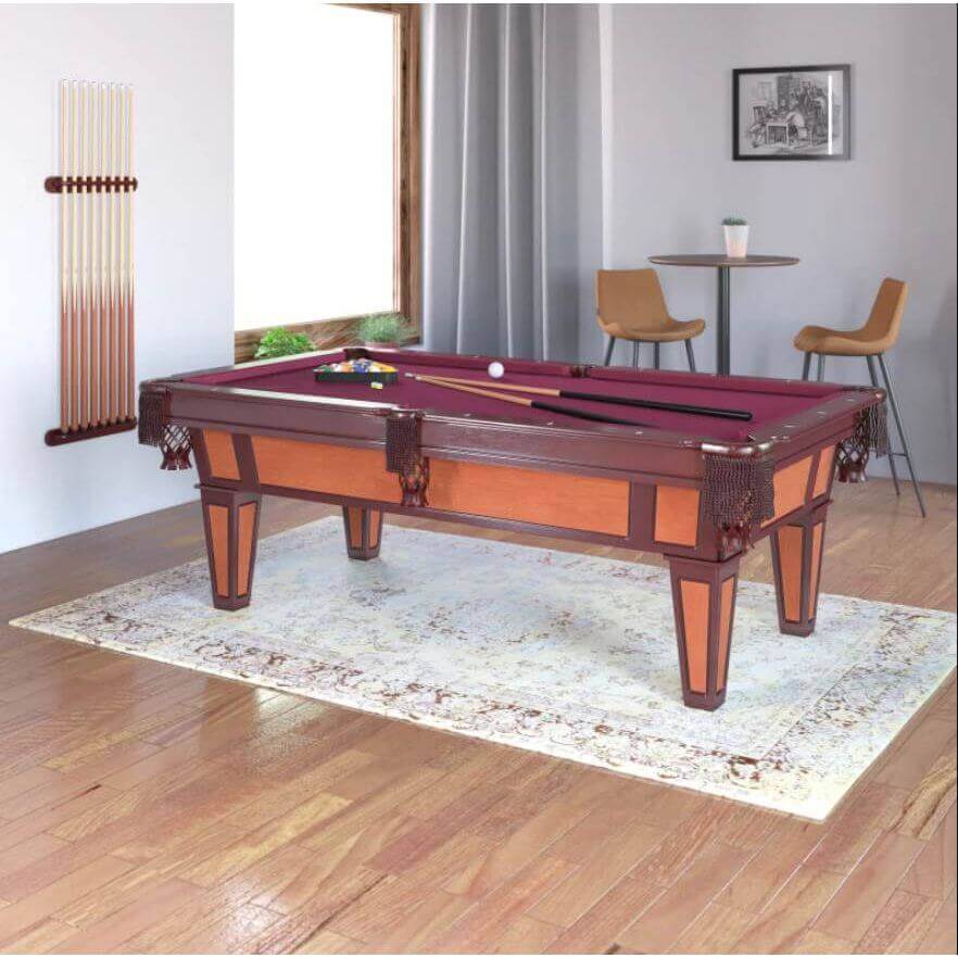 Billiard Table 7.5-Foot Accuslate Surface Built-In Leveling