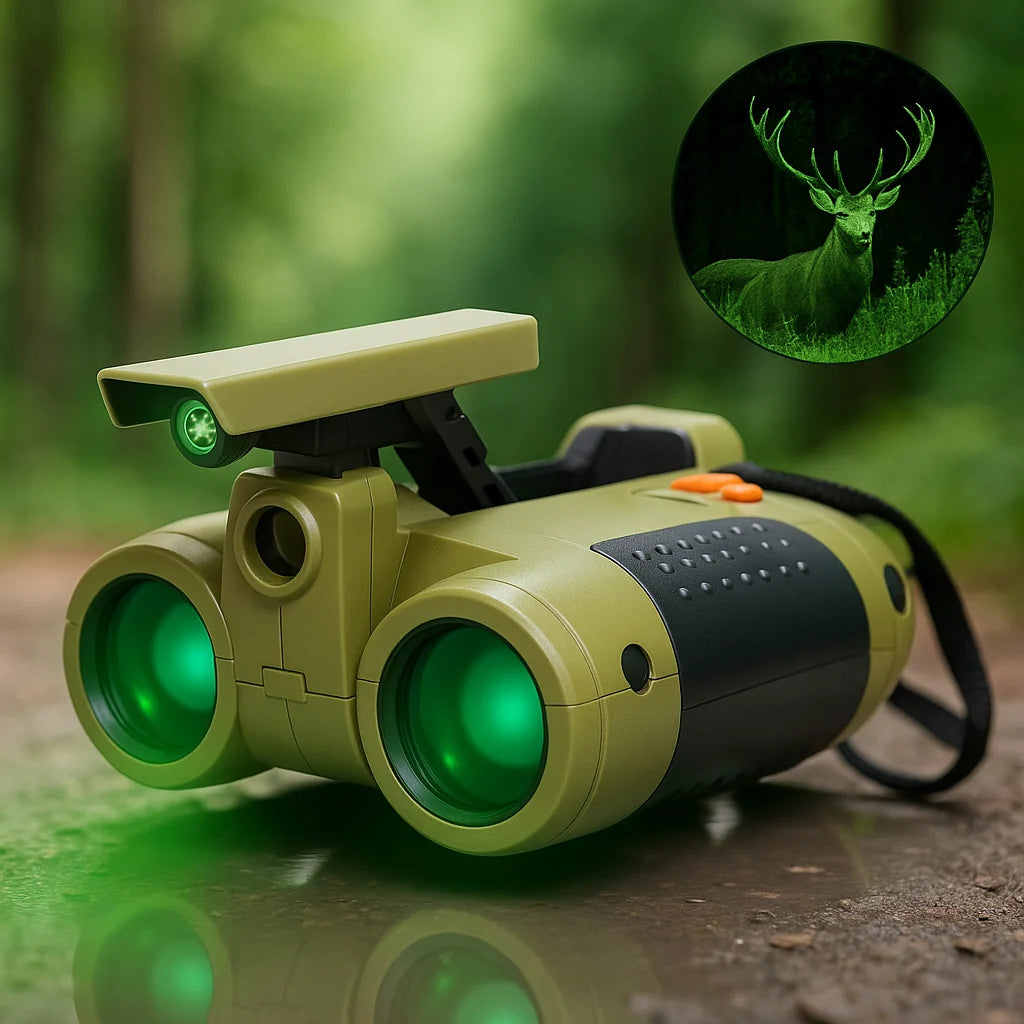 Binoculars Kids 4x Magnification Night Vision Waterproof & Shockproof