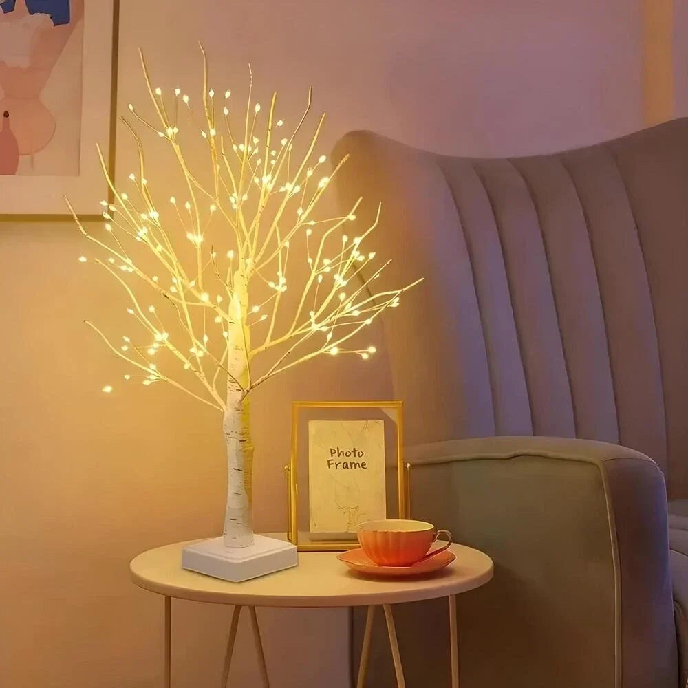 Birch Tree Light Realistic Finish Cordless Warm White LEDs