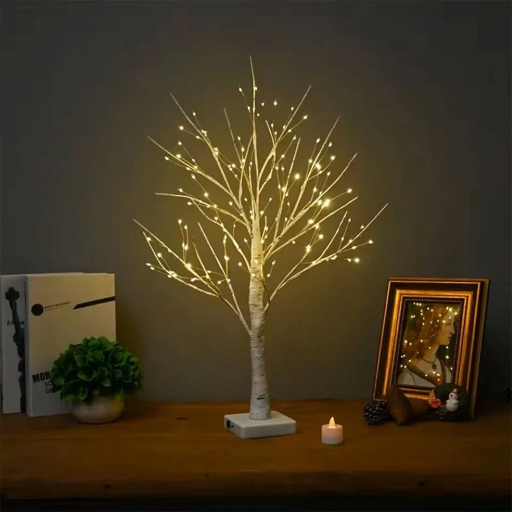 Birch Tree Light Realistic Finish Cordless Warm White LEDs