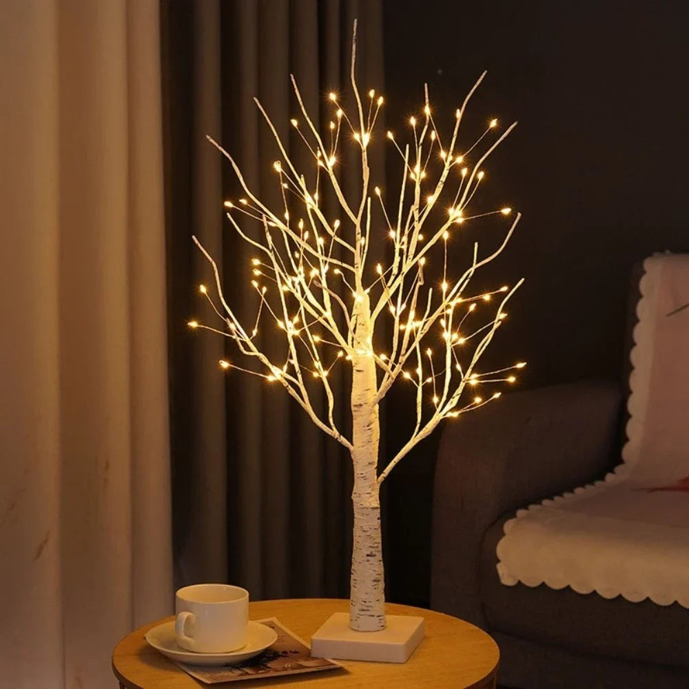 Birch Tree Light Realistic Finish Cordless Warm White LEDs