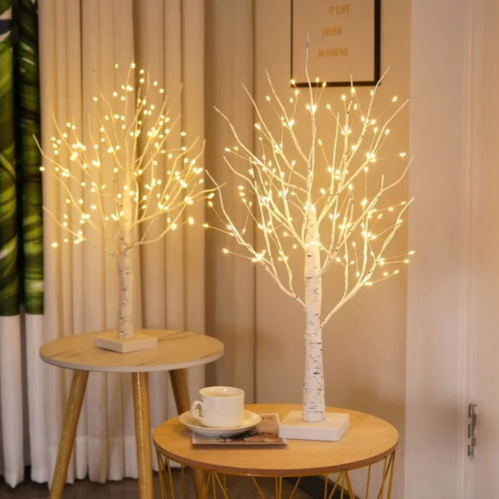 Birch Tree Light Realistic Finish Cordless Warm White LEDs