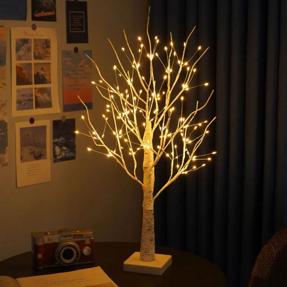 Birch Tree Light Realistic Finish Cordless Warm White LEDs