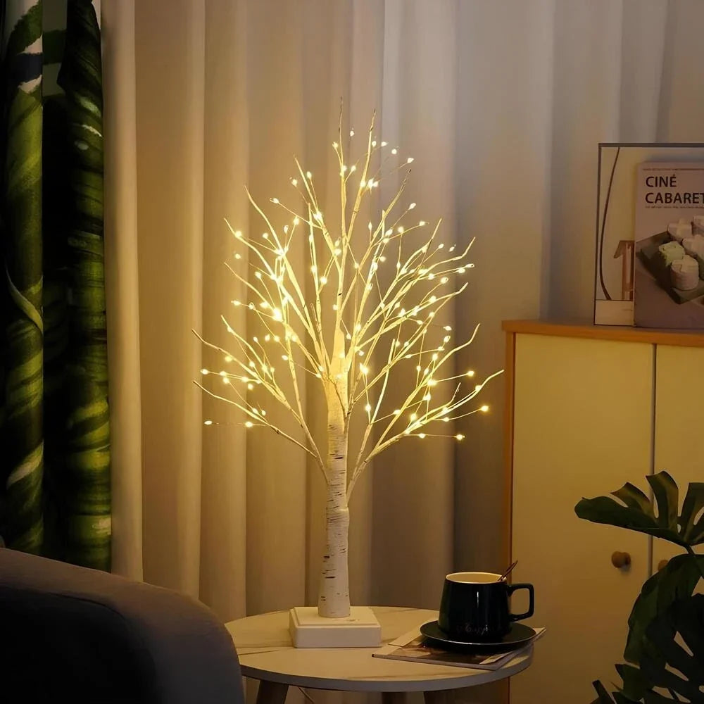 Birch Tree Light Realistic Finish Cordless Warm White LEDs
