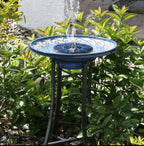 Bird Bath Fountain Solar-Powered Four Adjustable Nozzles