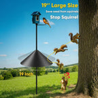 Bird Feeder Baffle Squirrel-Proof Powder-Coated Metal 19 Inch