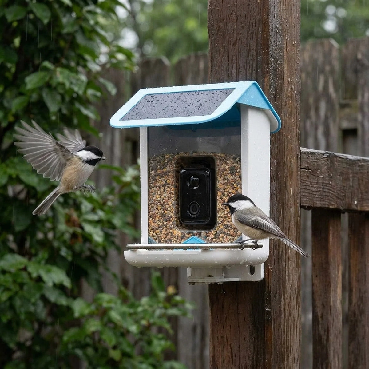 Bird Feeder Camera AI Identification 1080p Solar-Powered