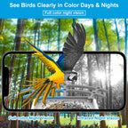 Bird Feeder Camera Solar-Powered 1080p HD App Access