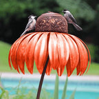 Bird Feeder Metal Weather-Resistant Easy-Refill Lid