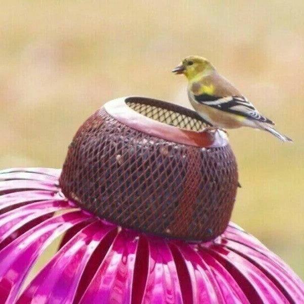 Bird Feeder Metal Weather-Resistant Easy-Refill Lid