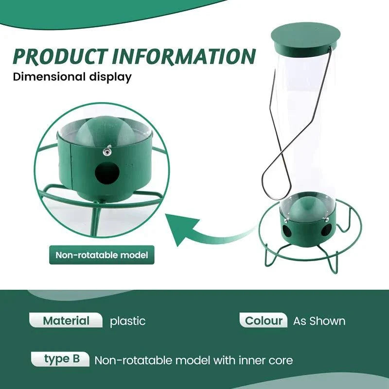 Bird Feeder Squirrel-Proof Hanging 5 lb Capacity