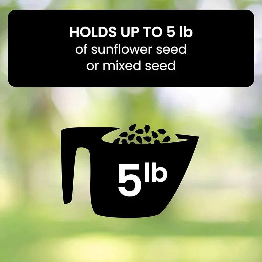 Bird Feeder Squirrel-Proof Hanging 5 lb Capacity