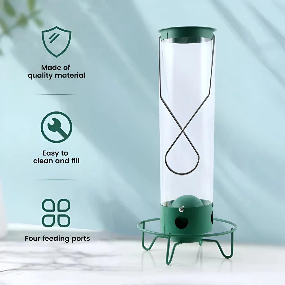 Bird Feeder Squirrel-Proof Rotating Perch 50 cm Tube