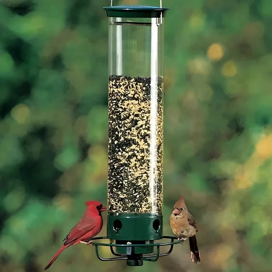Bird Feeder Squirrel-Resistant Spinning Perch Powder-Coated Metal
