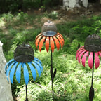 Bird Feeder Station Sunflower Design Weather-Resistant Metal