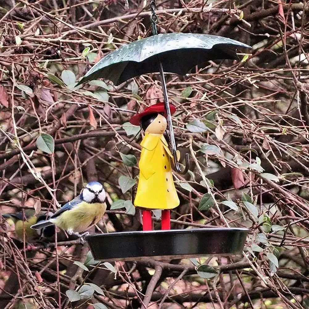 Bird Feeder Weather-Resistant Metal & Large Easy-Access Opening