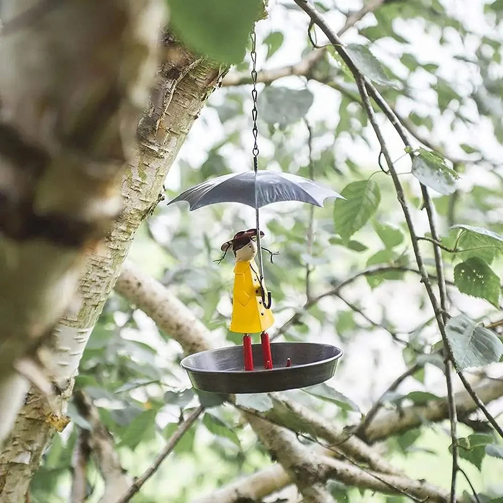 Bird Feeder Weather-Resistant Metal & Large Easy-Access Opening