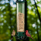 Bird Feeder Weight-Activated Spinning Perch & Clear Tube