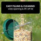 Bird Feeder Weight-Activated Spinning Perch & Clear Tube
