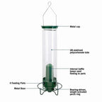 Bird Feeder Weight-Activated Squirrel Guard Weatherproof Metal & Polycarbonate