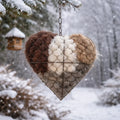 Bird Nesting Material Holder Alpaca Fiber Heart-Shaped Hanging