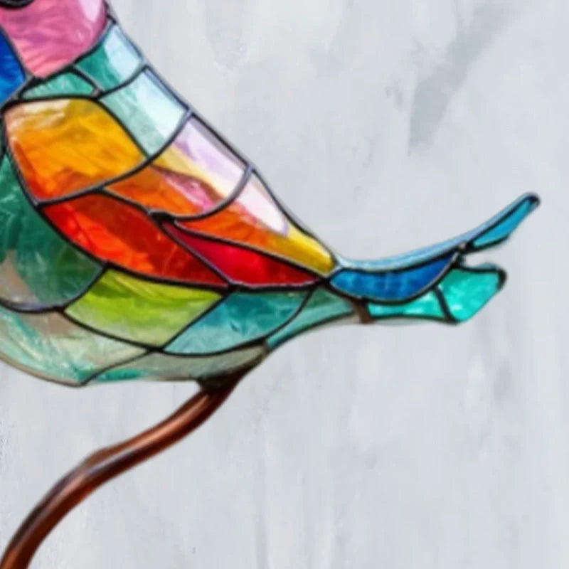 Bird Ornament Acrylic Vivid Color Transfer Stable Base