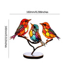 Bird Ornament Acrylic Vivid Color Transfer Stable Base