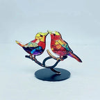 Bird Ornament Acrylic Vivid Color Transfer Stable Base
