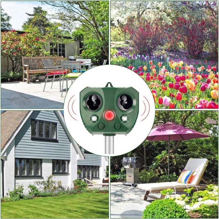 Bird & Pest Repeller Solar Powered Ultrasonic IPX4