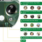 Bird & Pest Repeller Solar Powered Ultrasonic IPX4